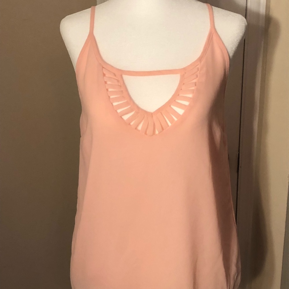 Charlotte Russe peach tank flowy